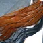 Whiting 1/2 BRONZE Grade Dry Fly Rooster Saddle in Furnace